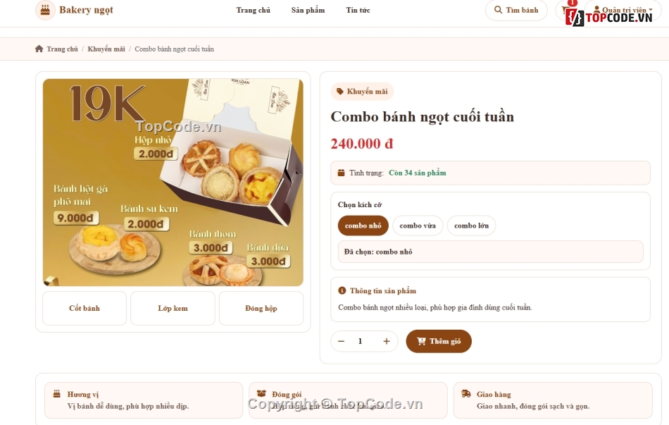 bán bánh ngọt,bán bánh,bán